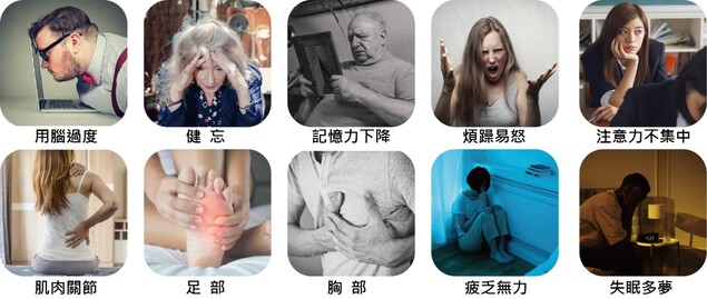 長期疲勞、失眠與肌肉關節不適等亞健康身心困擾